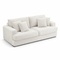 3-Sitzer Sofa Cordstoff Beige 220 cm